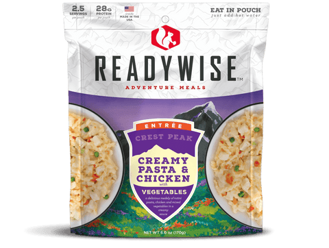 ReadyWise 6CT Case Crest Peak Creamy Pasta & Chicken